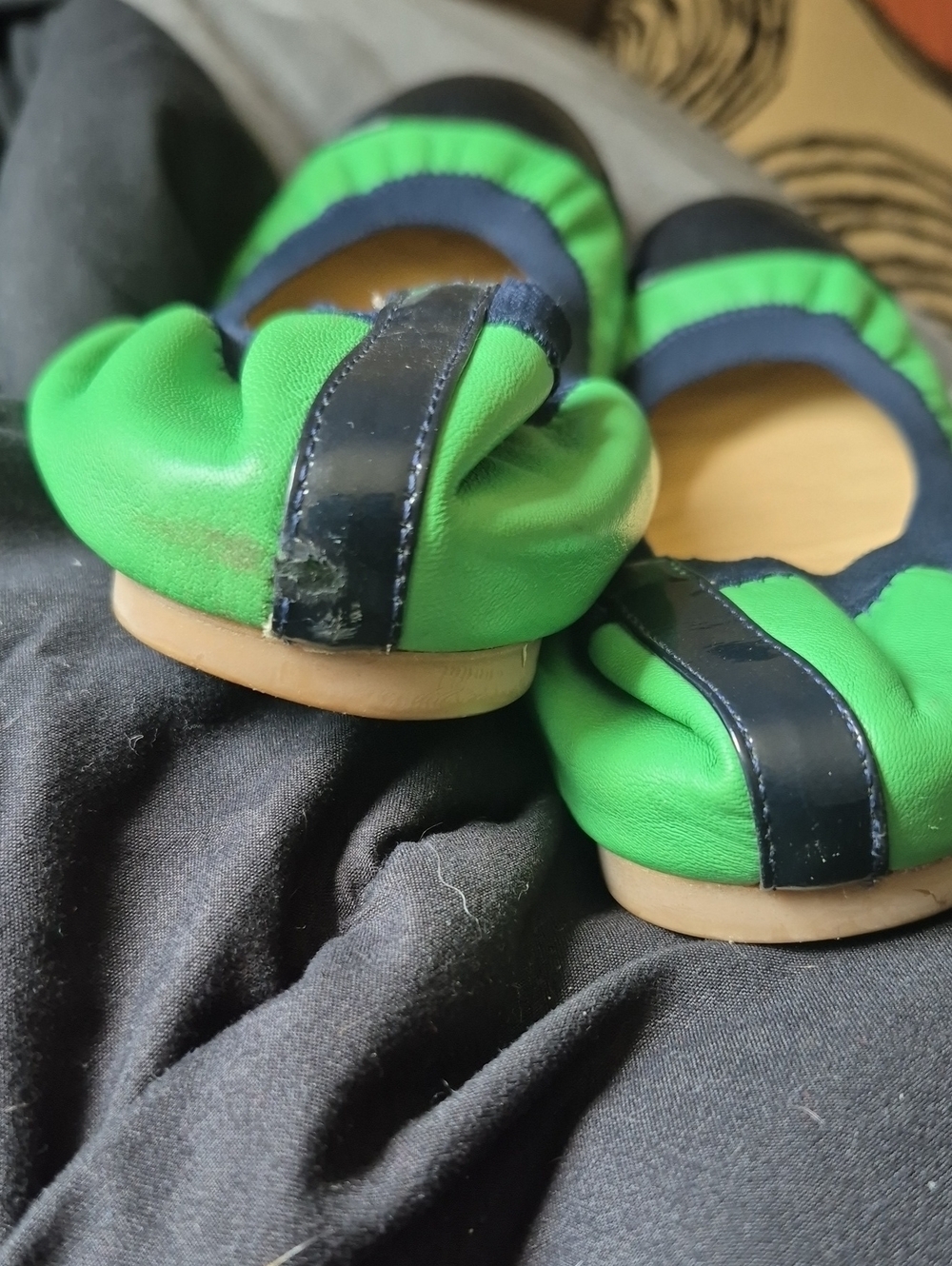J. Crew Green and Black Ballet Flats - Picture 4 of 4